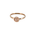 Anello Logo in oro rosa 18 kt