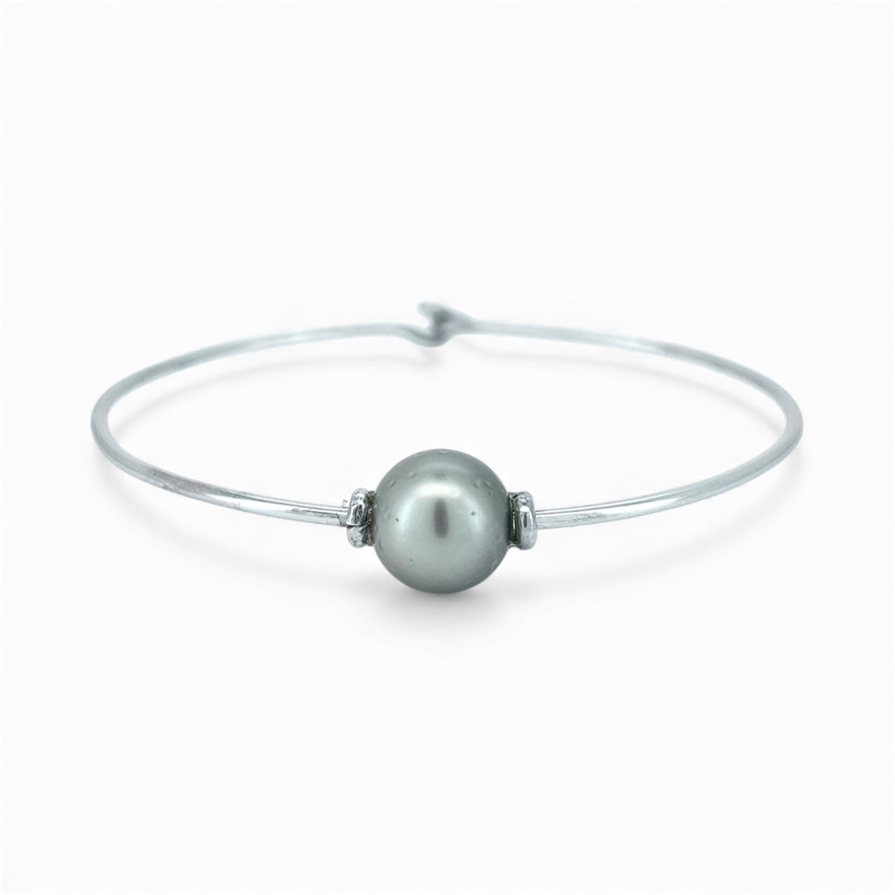 Bracciale in argento con perla tahitiana
