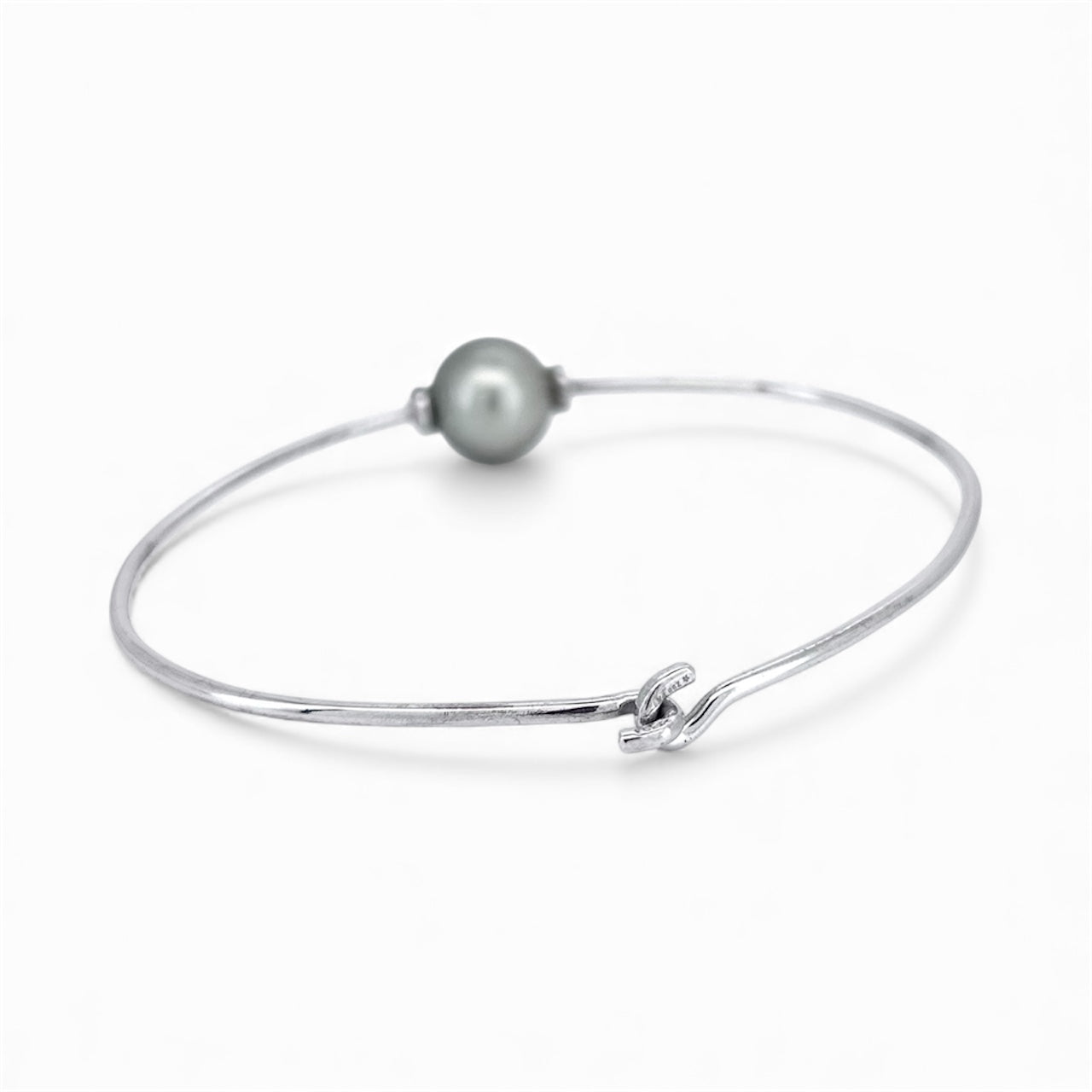 Bracciale in argento con perla tahitiana