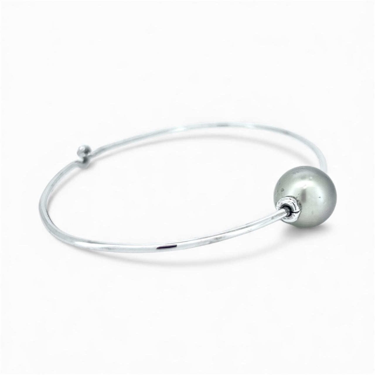 Bracciale in argento con perla tahitiana