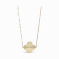 Collana in oro giallo 9kt con quadrifoglio