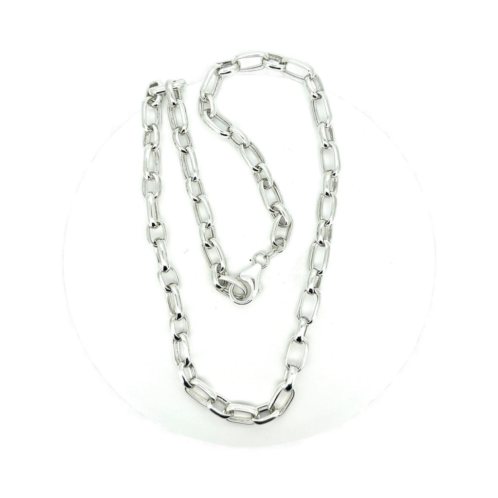 Collana catena in argento
