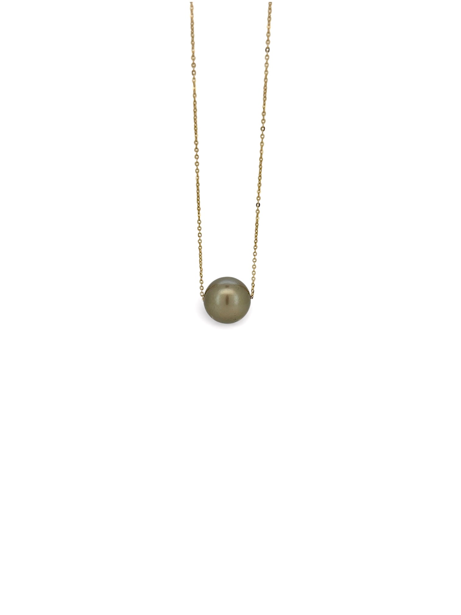 Collana in oro 9 kt e perla tahitiana