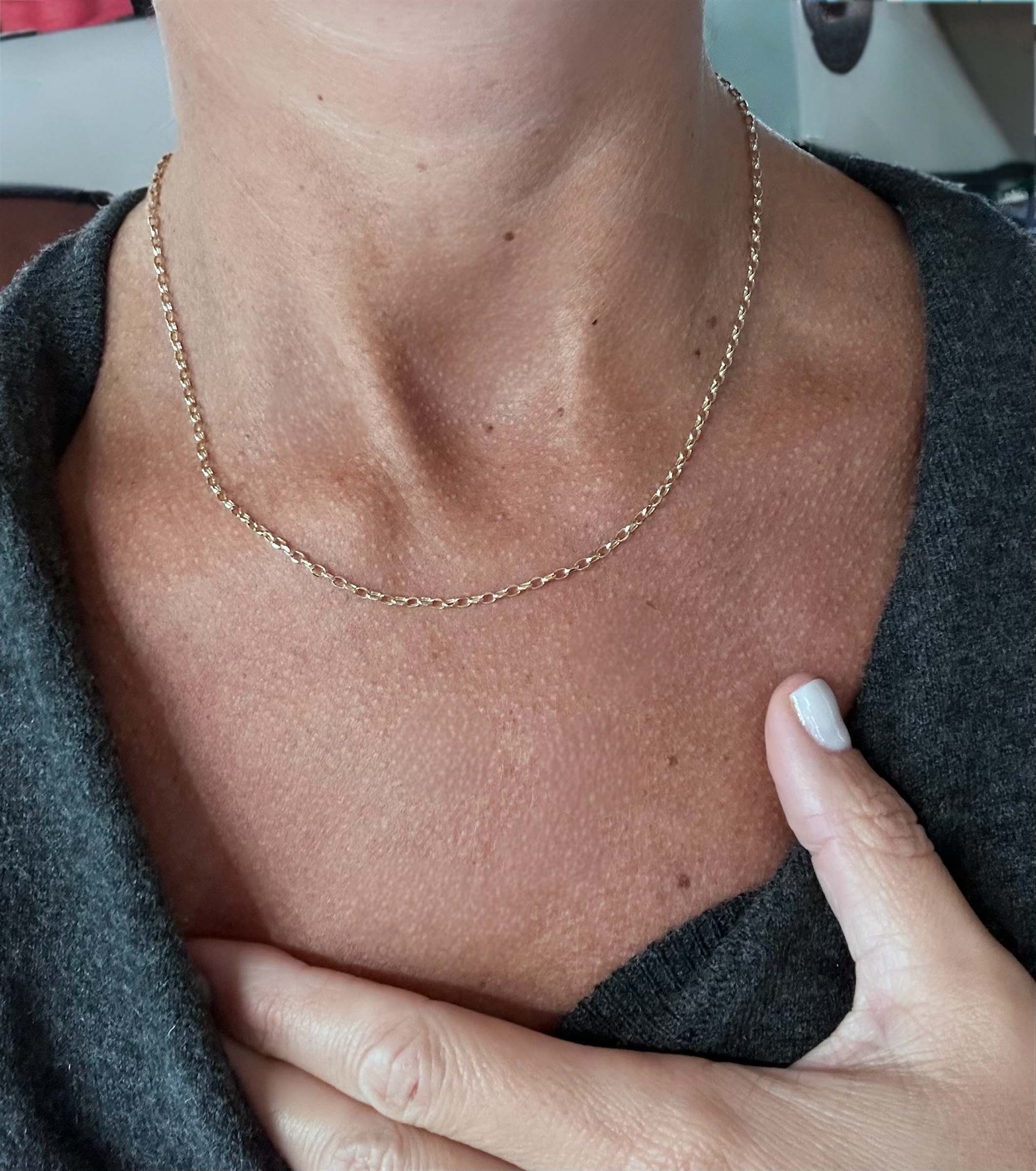 Collana catena in oro 9 kt