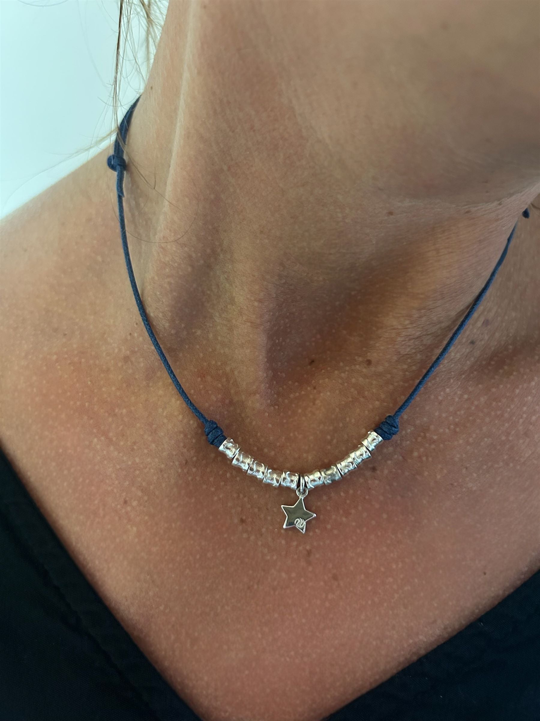 Collana in argento con pendente stella