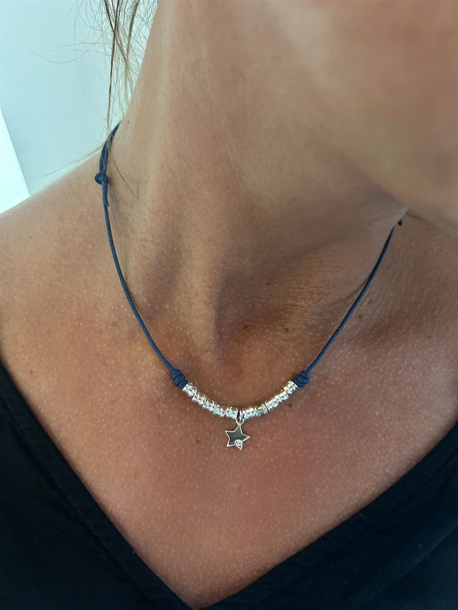 Collana in argento con pendente stella